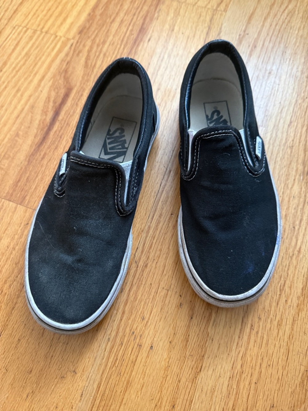 Vans Kids Slip-On Canvas Sneakers - Black
